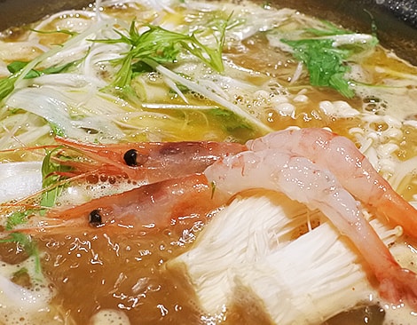 海老×甘エビ～濃厚海老出汁しゃぶしゃぶ2