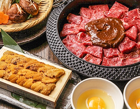 極上牛のうにく鍋