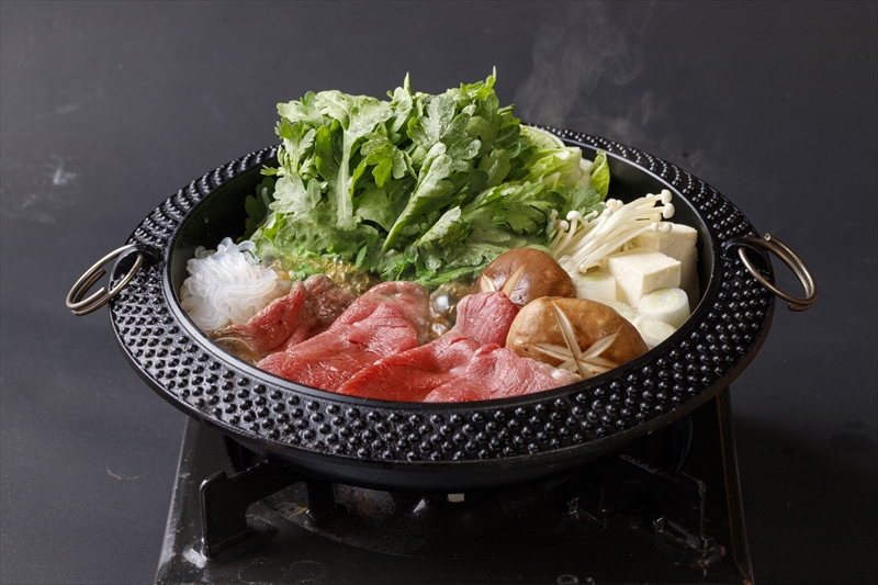 馬肉すき焼き鍋