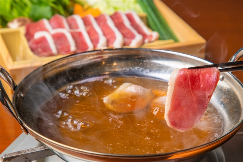 国産合鴨と水菜のハリハリ鍋 【大吟醸醤油の特選鴨出汁】