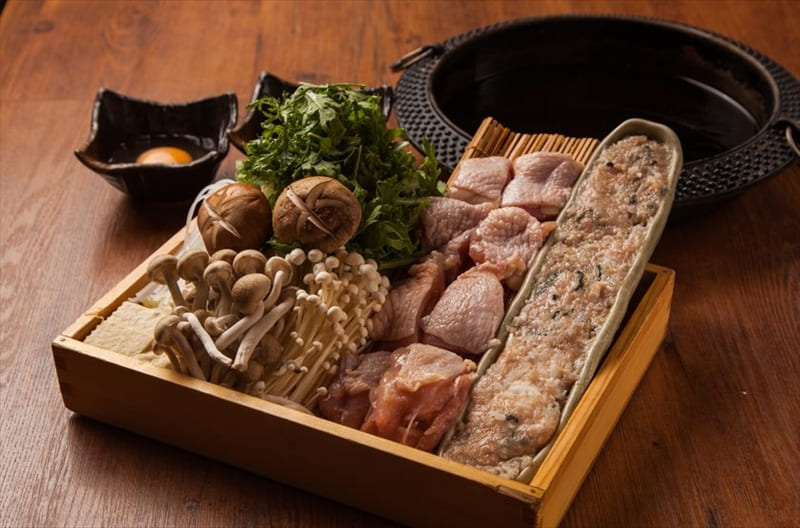 日南鶏もも肉と鶏つくねすきやき