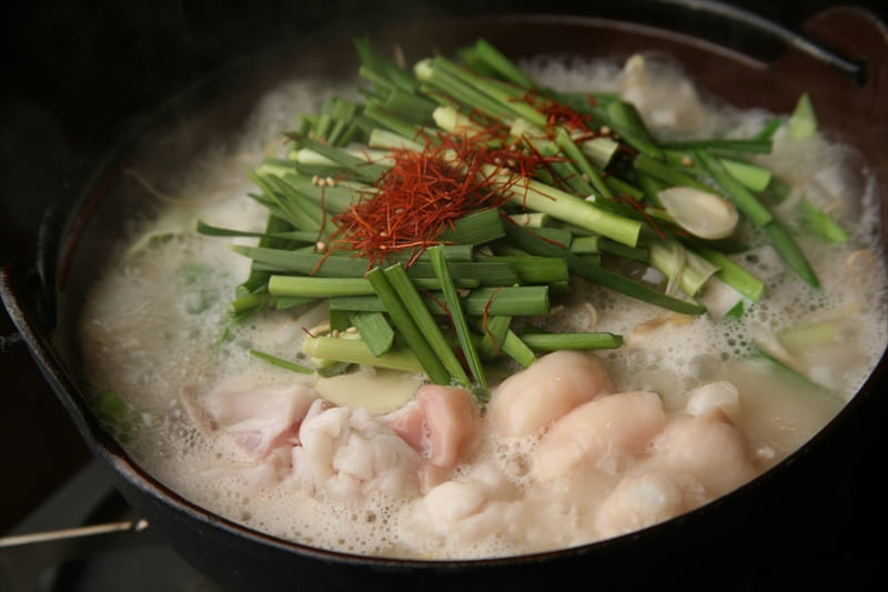 国産牛もつの醤油もつ鍋