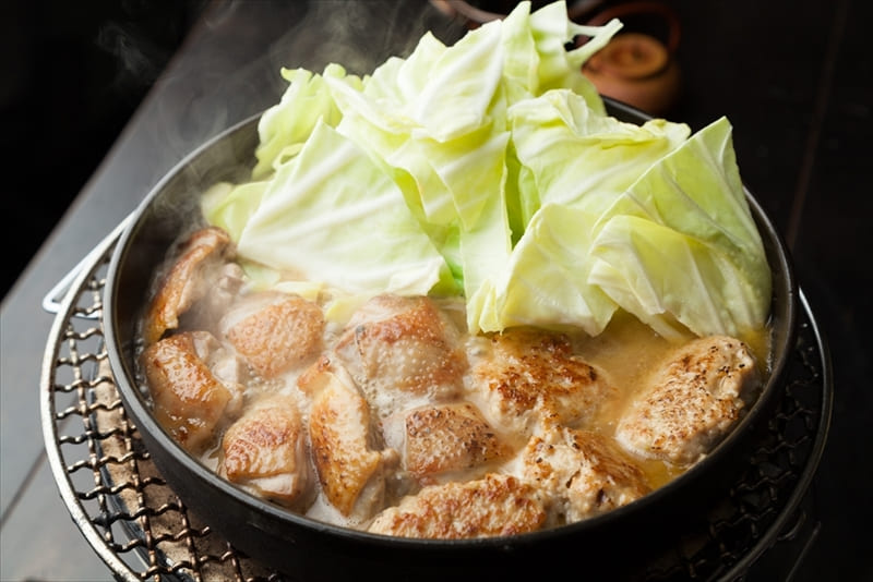 純シャモロックスープの水炊き
