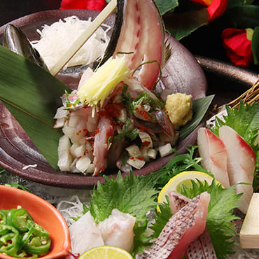 アゴ出汁しゃぶしゃぶ・炉端焼き 五島人 浜松町店 料理