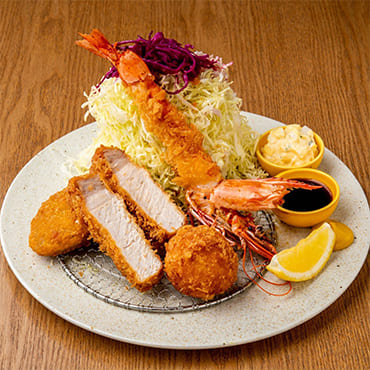 極みミックスフライ御膳