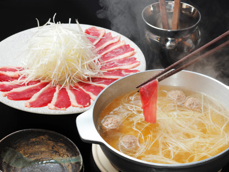 京鴨の鴨すきしゃぶしゃぶ